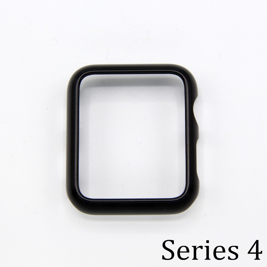 Trollove pc-ramme beskyttelsesveske for apple watch 4 serie 4 5 40mm 44mm luksus for iwatch 4 40 deksel skall perfekt match støtfanger: Svart / 40mm