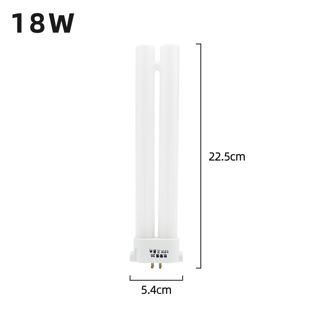 220V Party Four Needles Desk Lamp Tubes 13W 18W 27W Square Four-pin Desk Lamp Bulb Eye-protection Fluorescent Light Tube