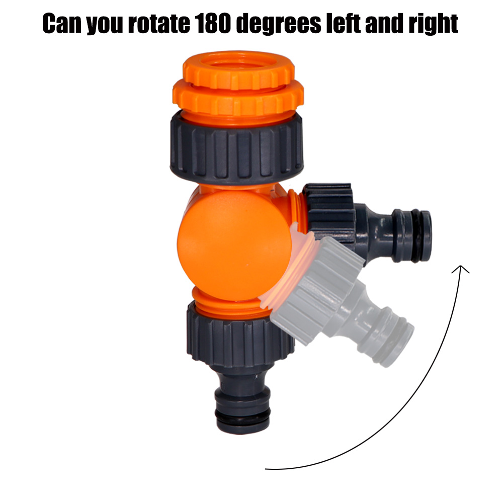 Faucet Quick Connectors Rotatable Water Tap Splitter 1/2" 3/4" 1" Thread Adapter Garden Farm Irrigation Car Wash Swivel Joints