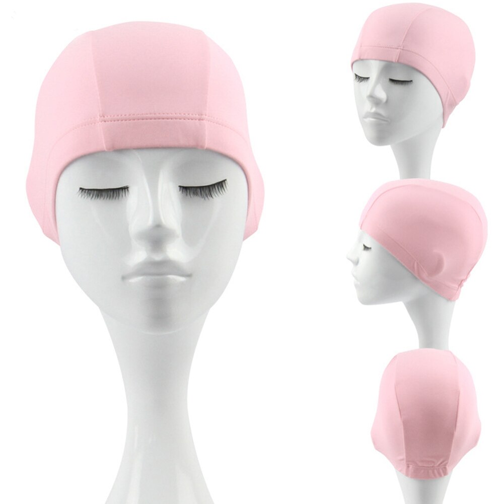 Elastische Polyester Stof Beschermen Oren Lange Haar Sport Zwemmen Zwembad Hoed Badmuts Voor Mannen Vrouwen Volwassenen Zwemmen Accessoires