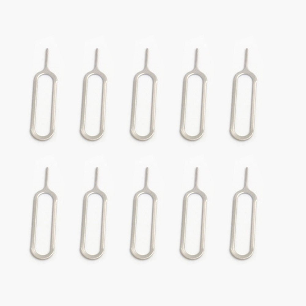 10 pièces carte Sim éjection broche clé outil aiguille SIM carte porte-plateau éjection broche pour iphone Xiaomi pour Samsung pour téléphone intelligent pour téléphone