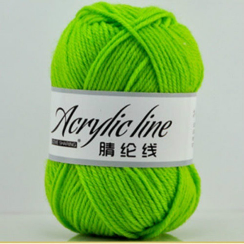 Tejer algodón de bambú Crochet suave hilo de lana de punto bebé 50g