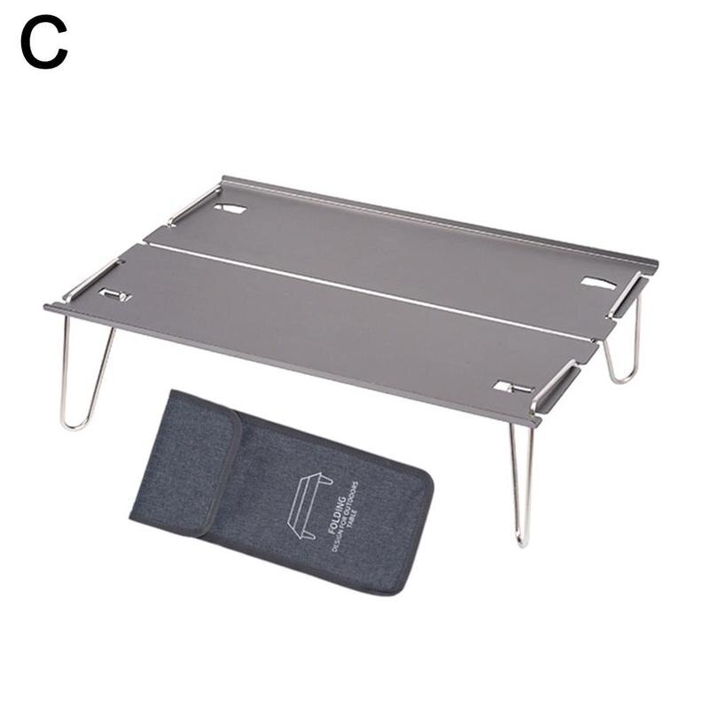 Picnic Folding Table Outdoor Mini Table Aluminum Alloy Picnic Table BBQ Traveling Desk Outdoor Dinner Hiking Desk For Camping: C