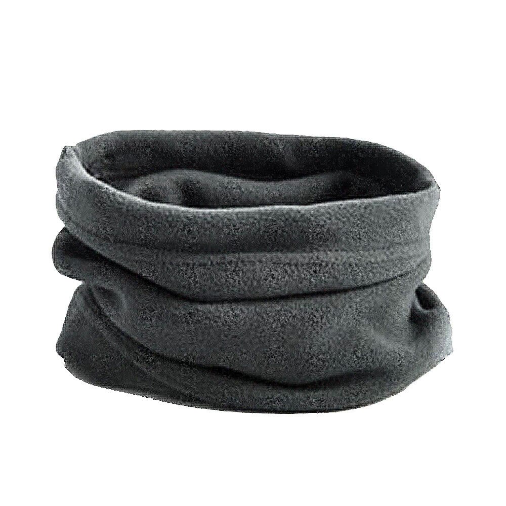 Winter Outdoor Fleece Warmer Neck Gaiter Thermal Half Face Tube Cycling Snowboard Skiing Hiking Bandana Scarf Men Women Beanie: Gray