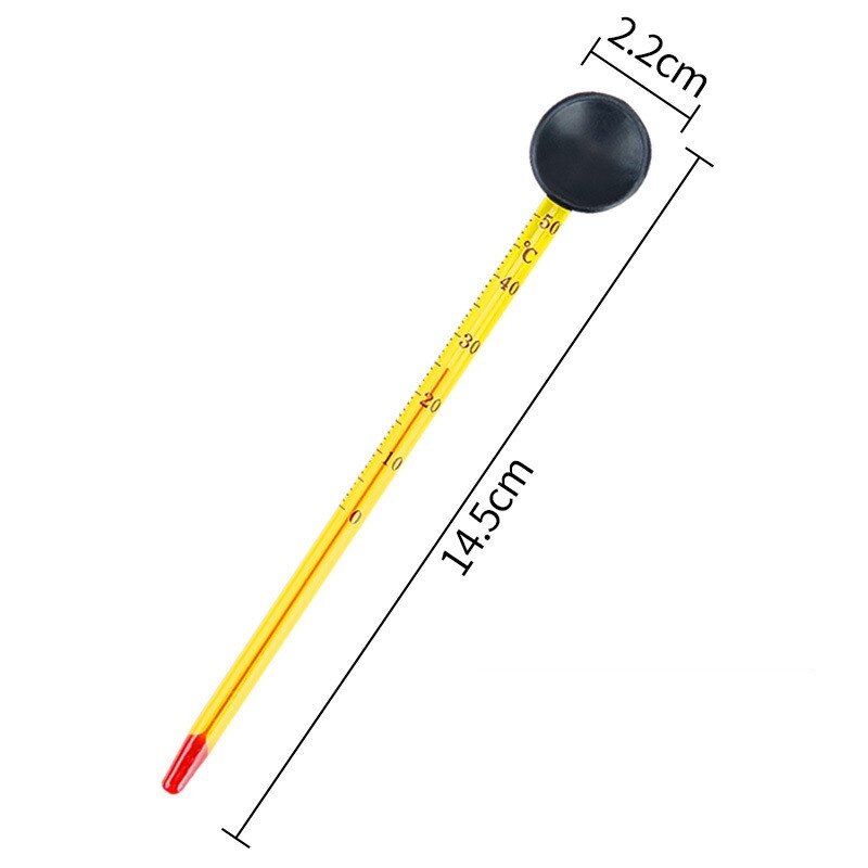 Floating Aquarium Thermometer Fish Tank Water Temperature Sensing Thermometer Gauge with Suction Cup Aquarium Accessories: 1