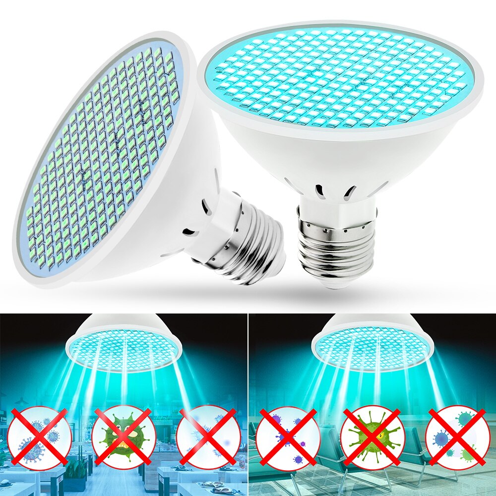 Led Uvc Lamp E27 Kiemdodende Licht Bactericide Lamp Quartz Gloeilamp 25W 35W 50W Indoor Verlichting Ultraviolet desinfection Licht