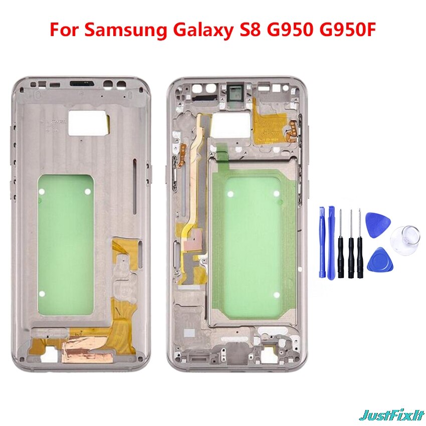 For Samsung S8 S9P S9 S8Plus Housing Middle Frame Bezel Plate Cover Repair For Samsung Galaxy S9 S9Plus S8 S8 Plus Cover
