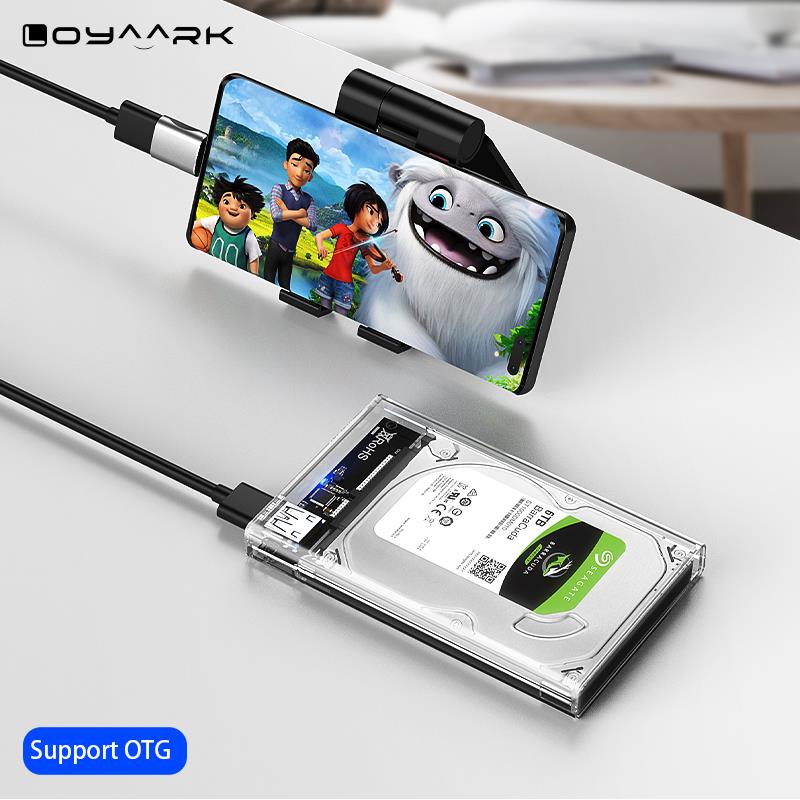 Sata to USB 3.0 Adapter 2.5 Inch SSD HDD Universal Box Hard Drive Enclosure Hardisk Protective Case Max 6TB For Samsung Kingston