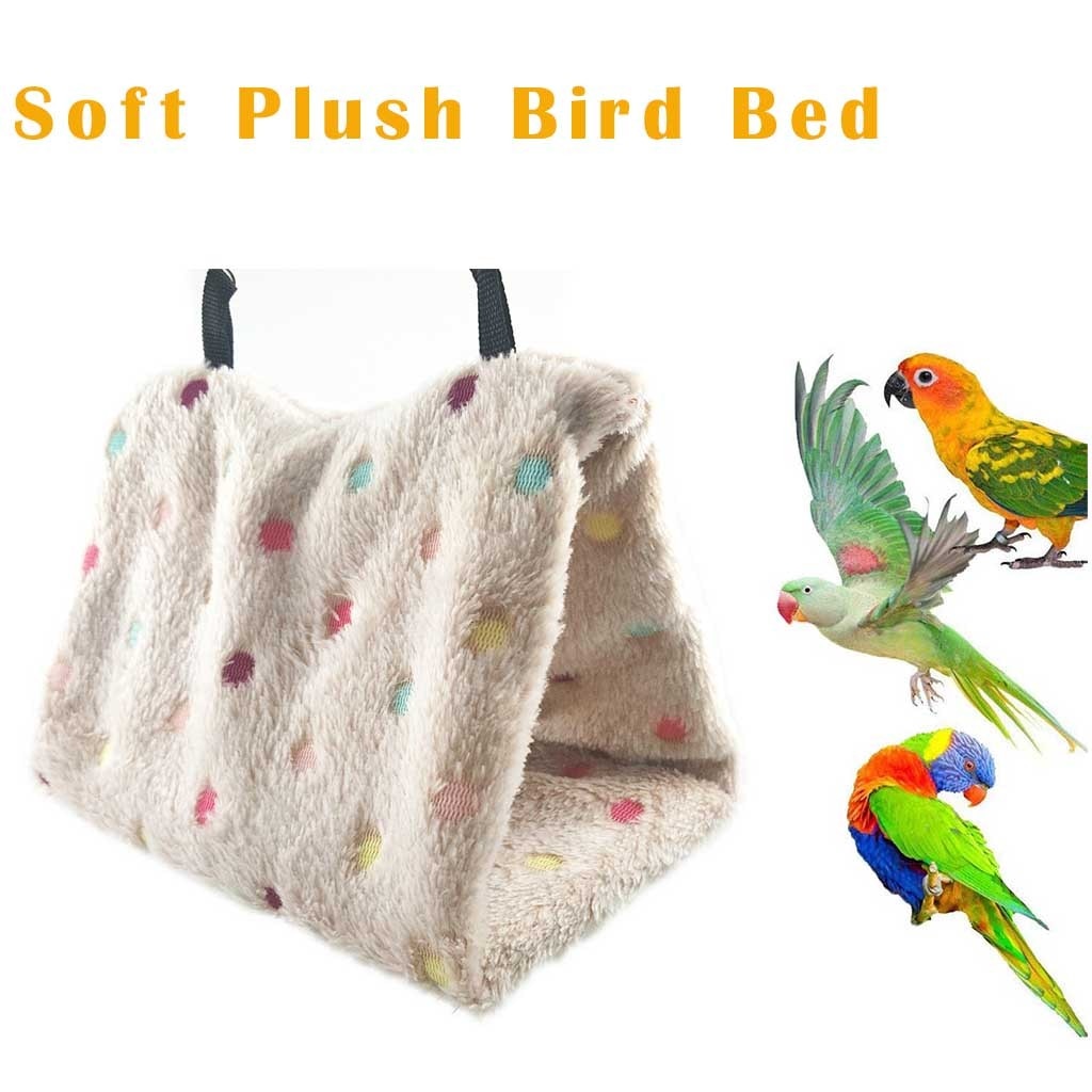Winter Warm Vogel Bed Huis Veiligheid Huisdier Vogel Papegaai Kooi Tent Bed Opknoping Cave Vogel Mini Huis Pluche Winter Warm kooi