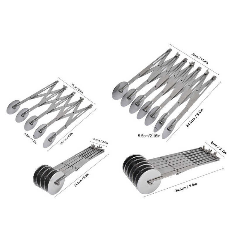 Pastry Cutter Dough Cutter Adjustable Distance for Biscuits for Pizza for Cake
