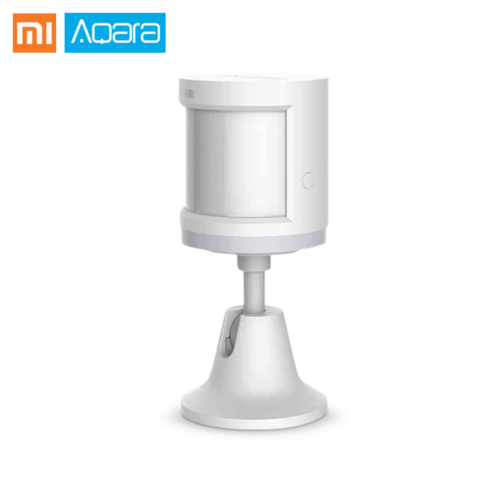 Aqara Smart Human Body Motion Sensor With Battery ZigBee Wireless Connection Built In Light Intensity Sensors Work APP Contral