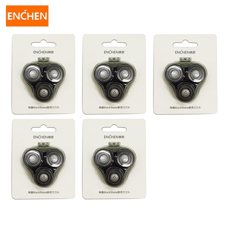 Xiaomi Enchen, repuesto de cuchillas de afeitadora para Enchen BlackStone 3D, maquinilla de afeitar para hombres: 5pcs
