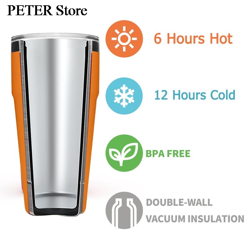16oz 26oz Stackable Cup Travel Tumbler Stainless Steel Yety Termo Double Wall Insulated Coffee Termo Caneca Termica Water bottle