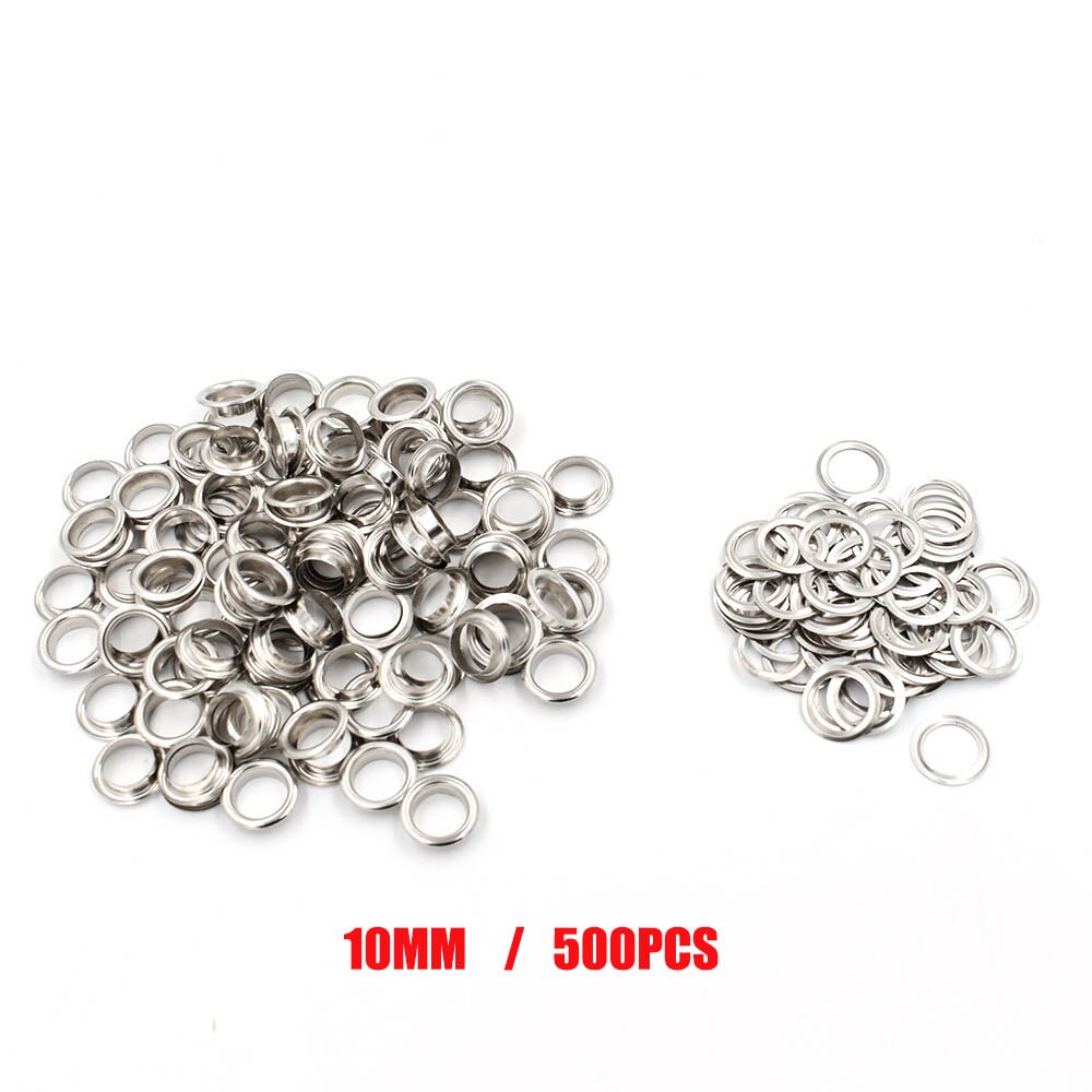 200 œillets métalliques de diamètre intérieur, 10mm, patchs, couture, accessoires pour vêtements, sacs et chaussures: 500sets