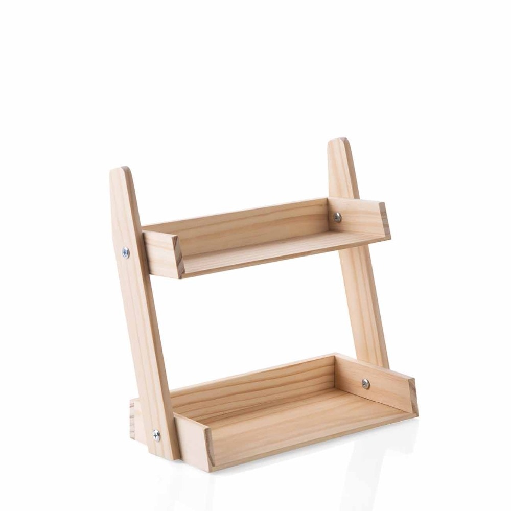 Pine Wood Multi-layer Spice Storage Rack Kitchen H... – Grandado