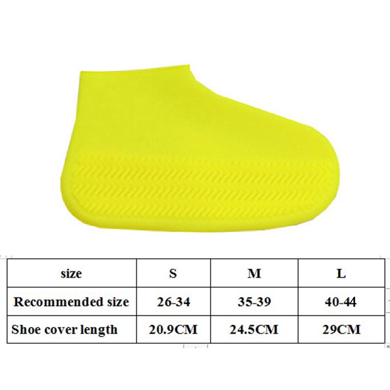 Couvre-chaussures classique en Silicone, couvre-chaussures imperméables réutilisables, antidérapantes, épaisses, protection pour chaussures d'extérieur, pour femmes et hommes