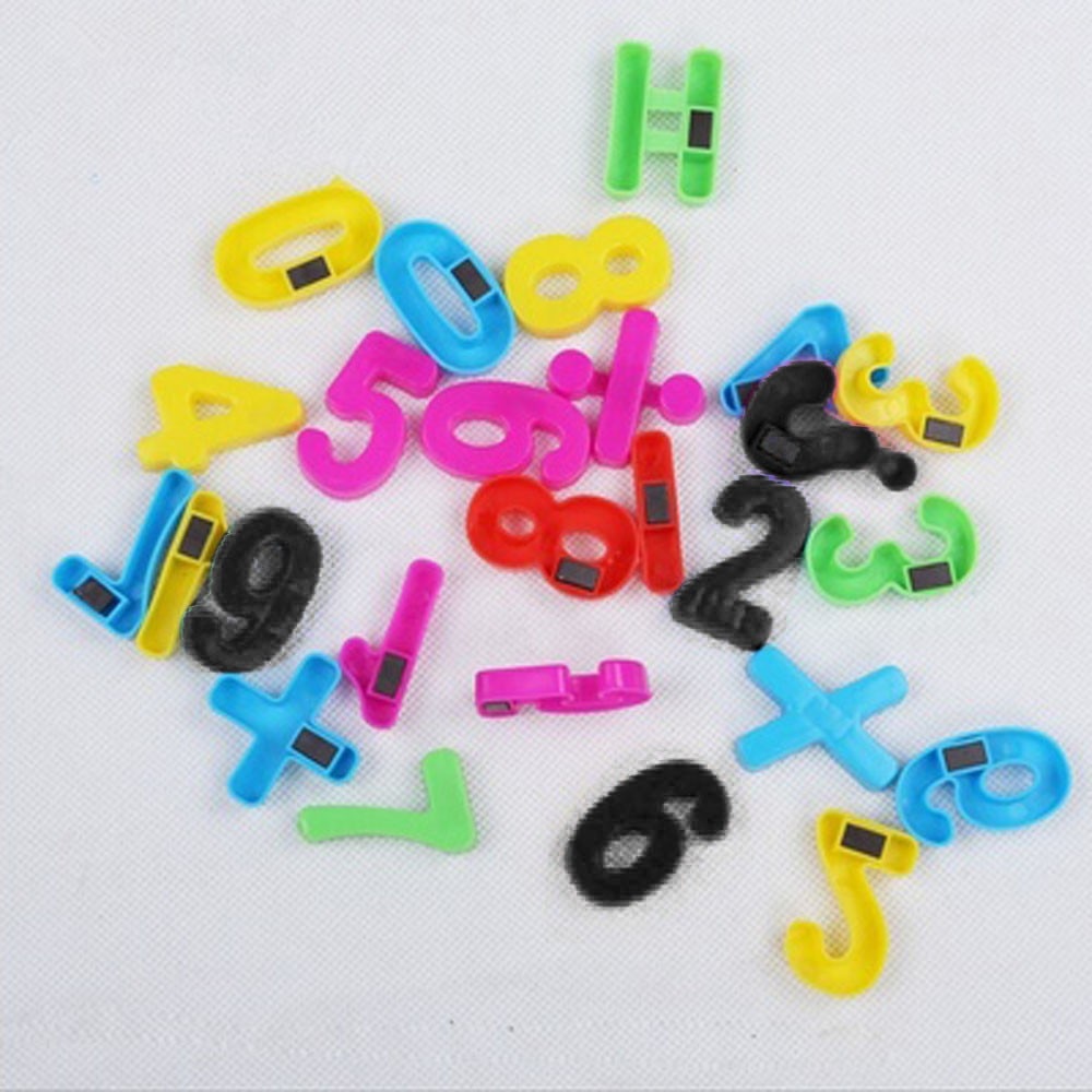 Set Of 26 Colorful Teaching Magnetic Numbers Fridge Magnets Alphabet Plastic Refrigerator Magnet Improve child's intelligence#20