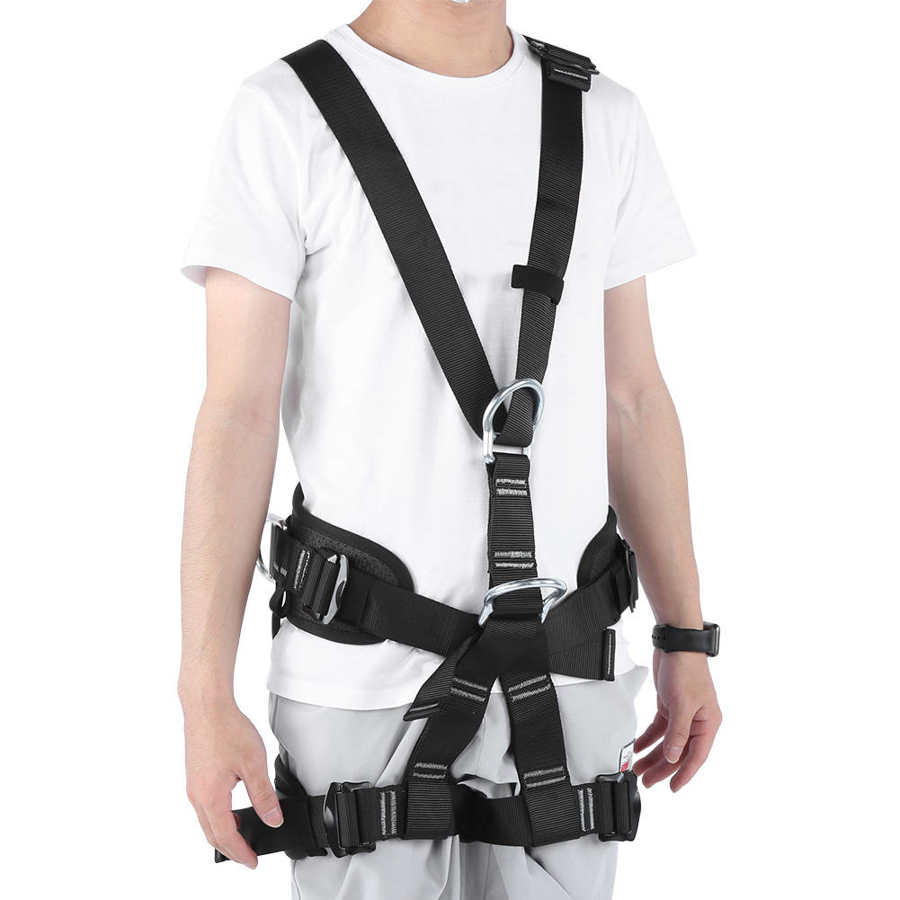 Safety Harness Outdoor Mountaineering Climbing Full-body Safety Belt Aerial Work Harness Rescue Anti Fall Protective Gear