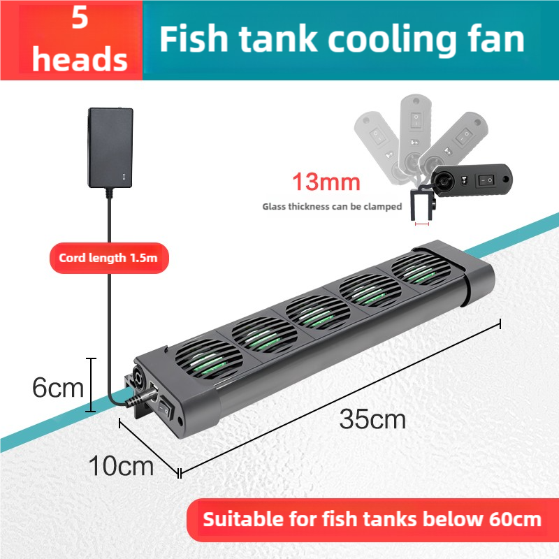 Wentylator chłodzący akwarium. Chłodzenie akwarium Chłodnica wodna Akwarium akwariowe Sprzęt chłodzący robić akwarium morskiego: XL / FIOLETOWY