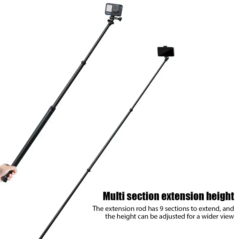 Perche à Selfie Invisible en Fiber de carbone, édition étendue, pour Insta360 X3 GO3 Action 4, accessoires 300CM pour DJI GoPro