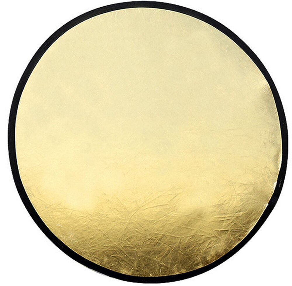 80cm 2- in- 1 -fotoreflektor in gold/silber, zusammenklappbar, rund, mit tasche für studio/jede fotosituation für die kamera