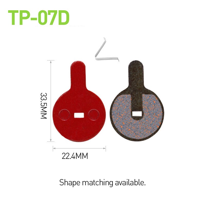 Pastillas de freno para bicicleta de montaña, 4 pares, semimetálicas, freno de disco hidráulico, para BB5, M355, M446, SHIMANO, SRAM, AVID, HAYES: TP-07D