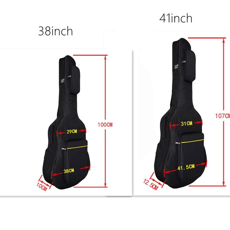 Scione 41 Zoll Gitarre fallen Wasserdichte Gitarre Tasche Rucksack 600D Oxford Akustische Volk Gitarre Soloauftritt Tasche Abdeckung Mit Schulter Riemen