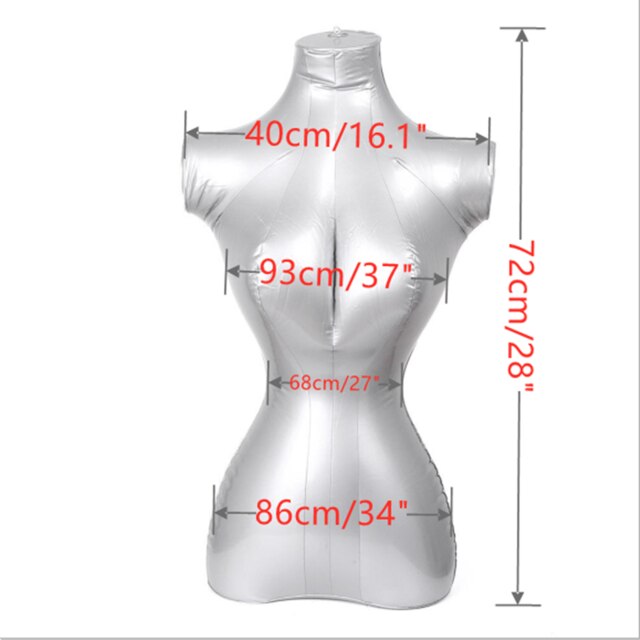 Opblaasbare Vrouwelijke Lady Body Vorm Mannequin Etalage Full Body