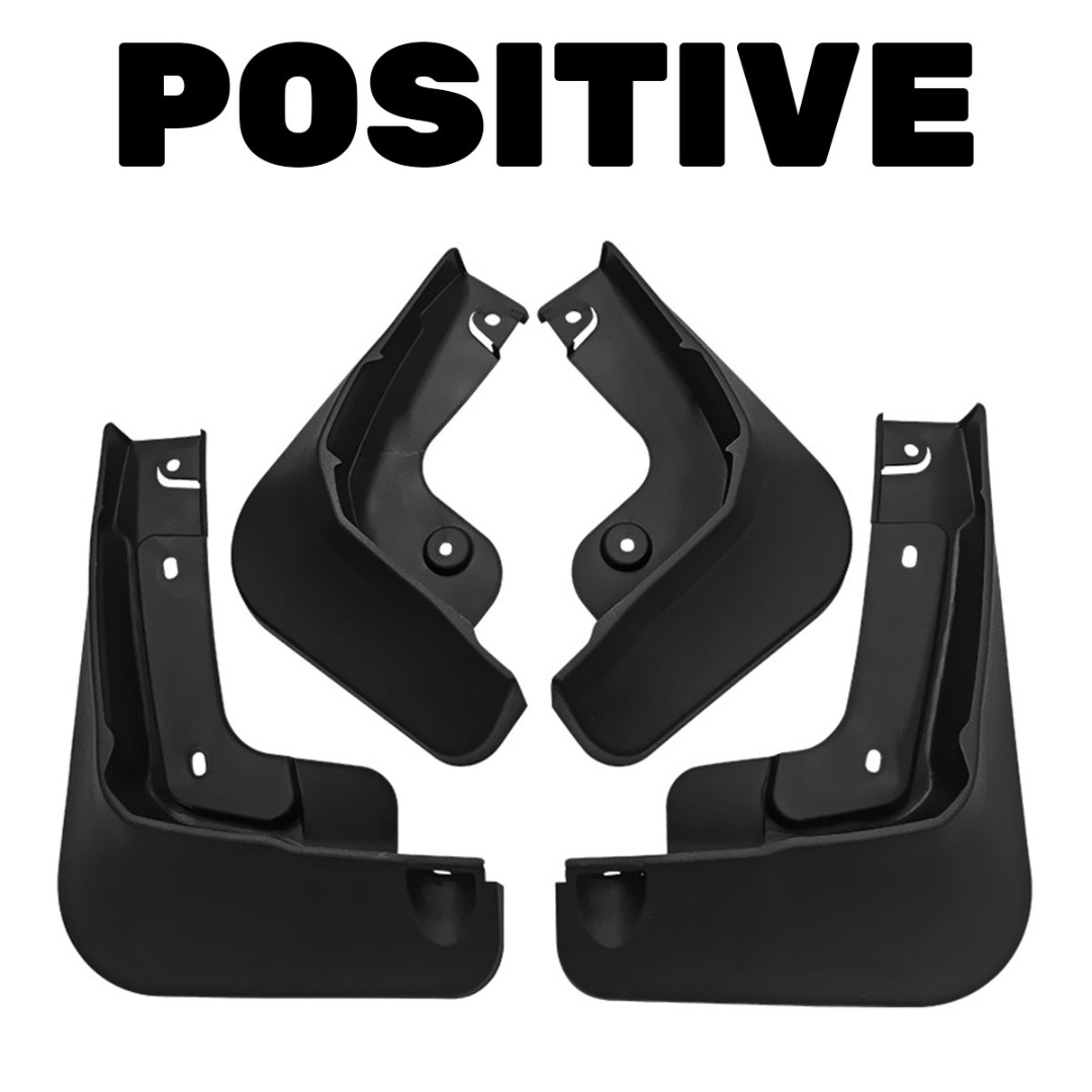 4pcs Durable Automobile Front&amp;Rear Mudguard High Plastic Car Mud Flaps Accessories For Ford For Mustang Mach-E