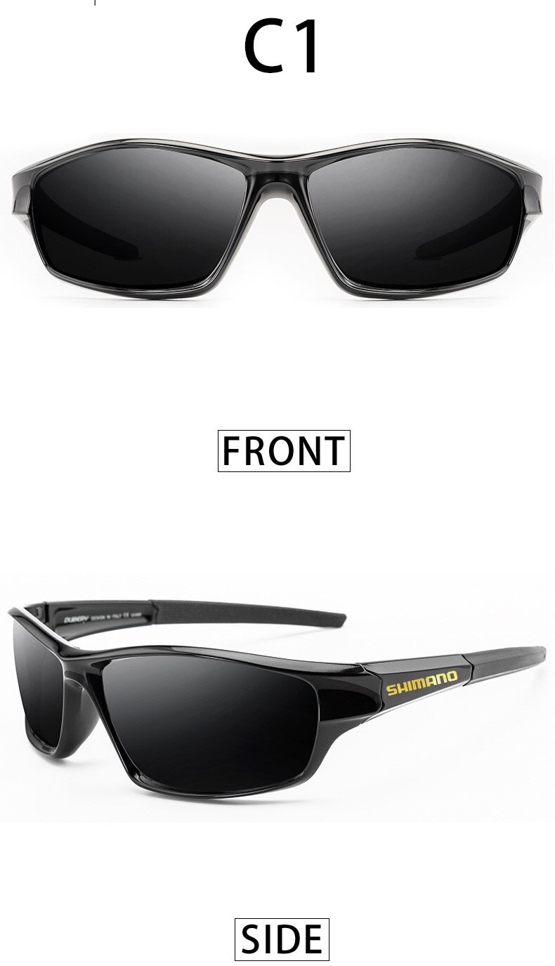 Shimano Vissen Bril Mannen Vrouwen Vissen Zonnebril Bril Camping Wandelen Driving Fietsen Eyewear Sport Zonnebril: C1
