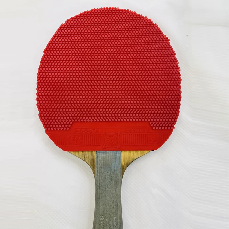 2PC DAWEI 388C-1 OX Table Tennis Rubber Pimples Out Red/Black High Elasticity & Fast Speed Ping Pong Rubber With ITTF Approved