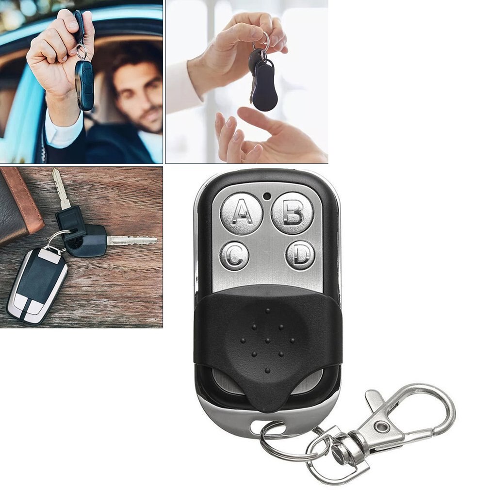 Remote Control Metal Four-button 433MHZ Wireless Copy Garage Door Roll Gate Copy Code Remote Control