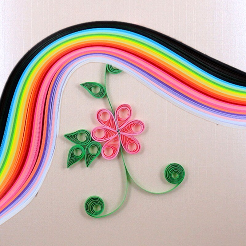 260 papier quilling strips set 3mm/5mm/7mm/10mm 39cm bloem papier Lijm Applicator voor craft DIY Quilling handgemaakte Gereedschap