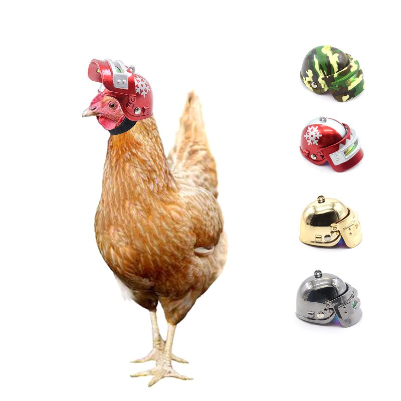 1 pièces De Poulet Casque Petit Animal Casque Oiseau Couvre-chef Animaux Caille Casques Jouet Chicken'S Accessoires Produits Pour Animaux De Compagnie Protecteur de Tête