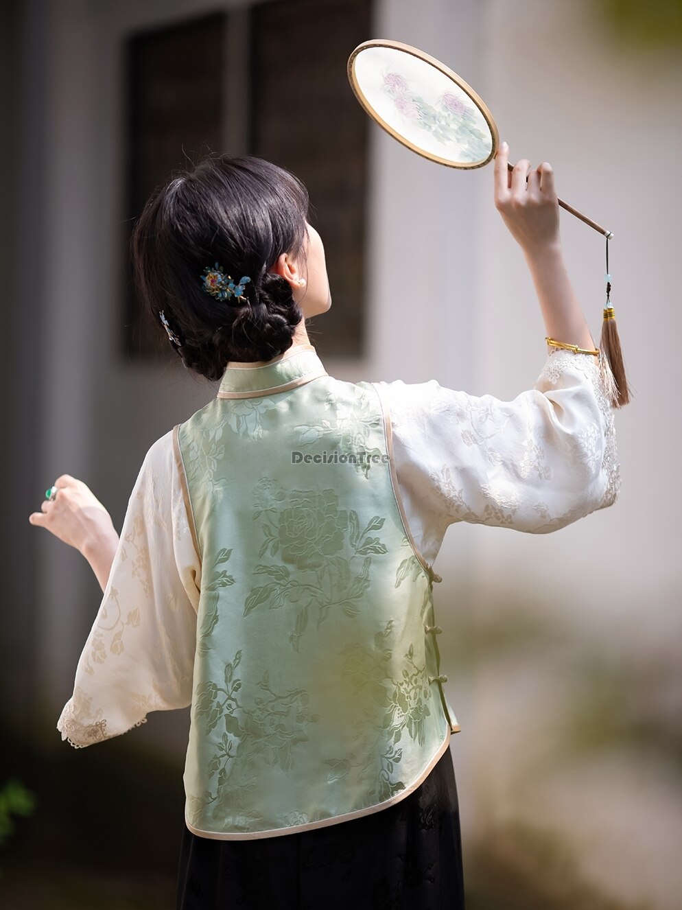 2022 asian satin shirt women traditional chinese national clothes loose tops daily blouse lady female vintage chiffon shirts