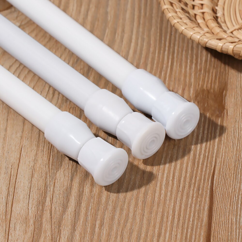 25-110Cm Uitschuifbare Badkamer Opknoping Douchegordijn Rods Verstelbare Telescopische Hengel Hanger Voor Gordijn Garderobe Accessoires