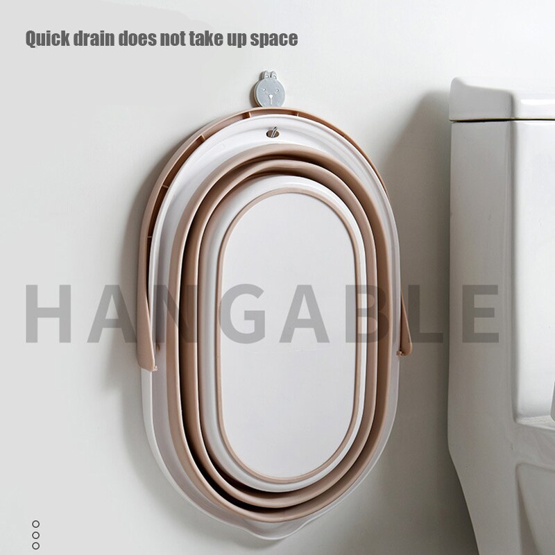 Cubos para fregona plegables, lavaplatos de lavado portátil con mango para herramientas y accesorios de limpieza del hogar