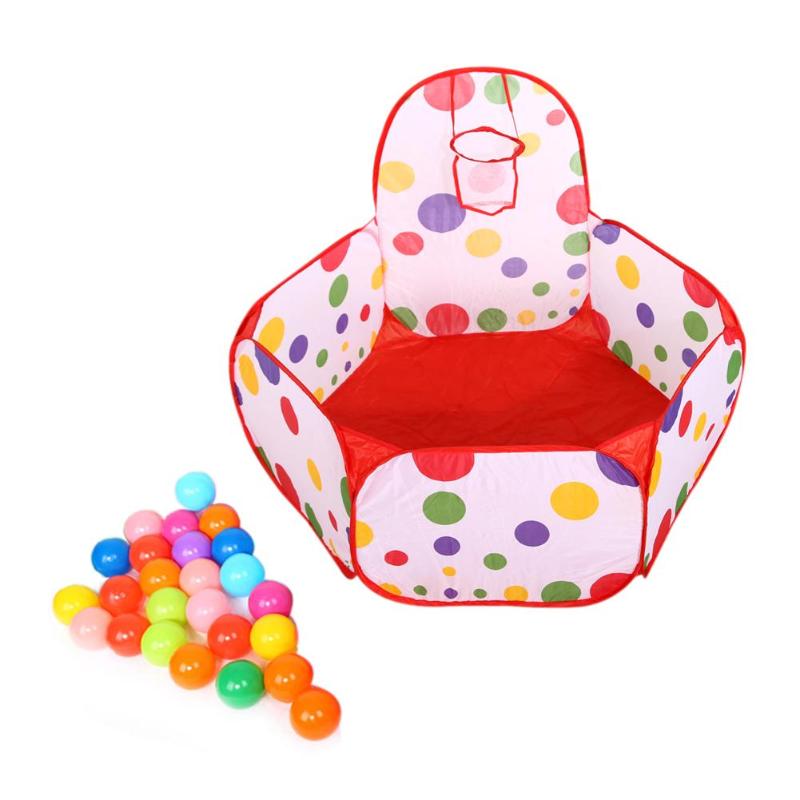 Portable 3 In1 Baby Tent Kid Crawling Tunnel Play Tent House Ball Pit Pool Tent for Children Toy Ball Pool Ocean Ball Holder Set: 04