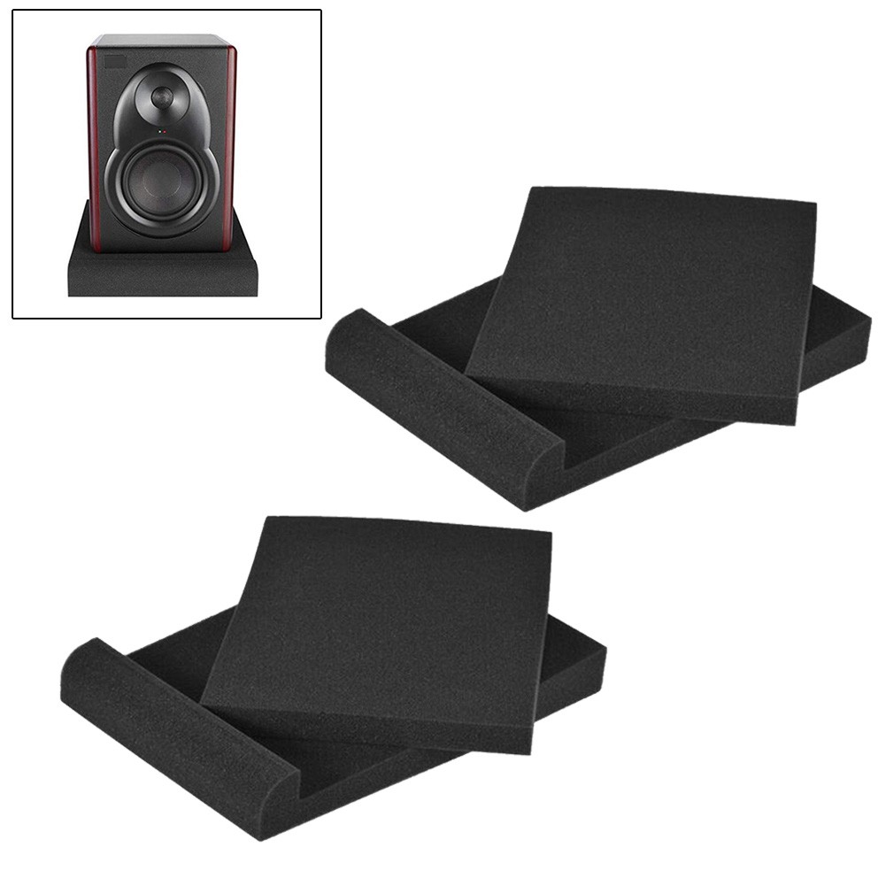 4Pcs Studio Monitor Isolation Pads High Density Acoustic Foam For Most Speaker Stands Piano Room Sound Reinforcement Cushion