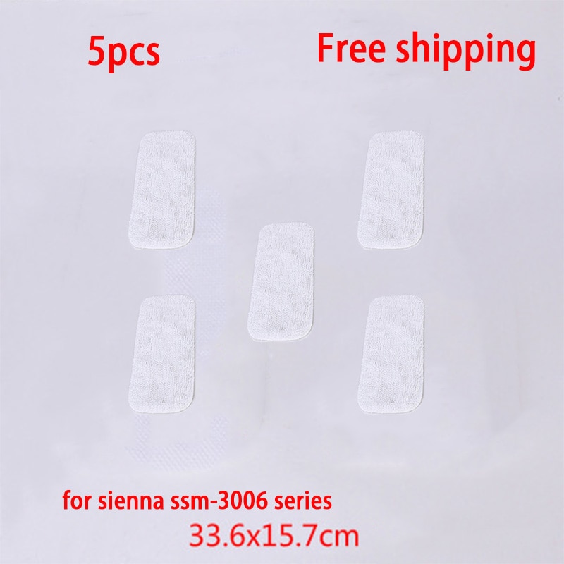 5Pcs Microfiber Stoomreiniger Onderdelen Mop Pads Voor Sienna Ssm-3006 Serie Stoomreiniger Doeken