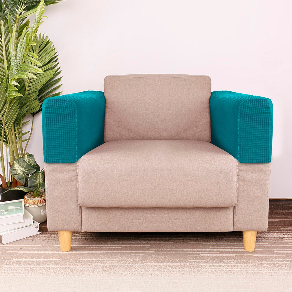2 Pcs Sofa Furniture Armrest Covers Couch Chair Arm Protectors Stretchy for Home SDF-SHIP