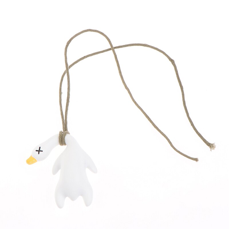 Swing Goose Car Pendant Funny Swing Duck Car Hanging Ornament Car Rear View Decoration Accessories