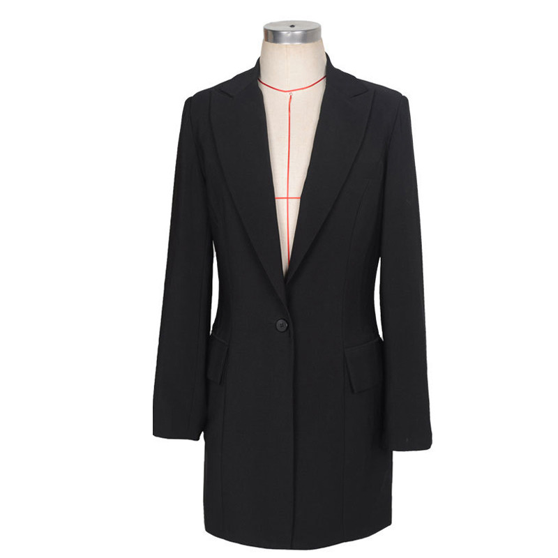 Women Long Blazers Jackets Zanzea Spring Single Button Casual Solid Black Long Sleeve Blazer Coat Mujer Feminino Longo Plus Size