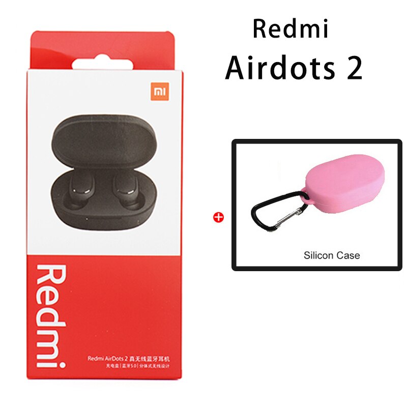 Xiaomi Redmi Airdots 2 Ohrhörer Wahre Drahtlose Kopfhörer Bluetooth 5,0 Headset Mit Mic Lade Kopfhörer In-Ohr stereo bass: Airdots 2 pink