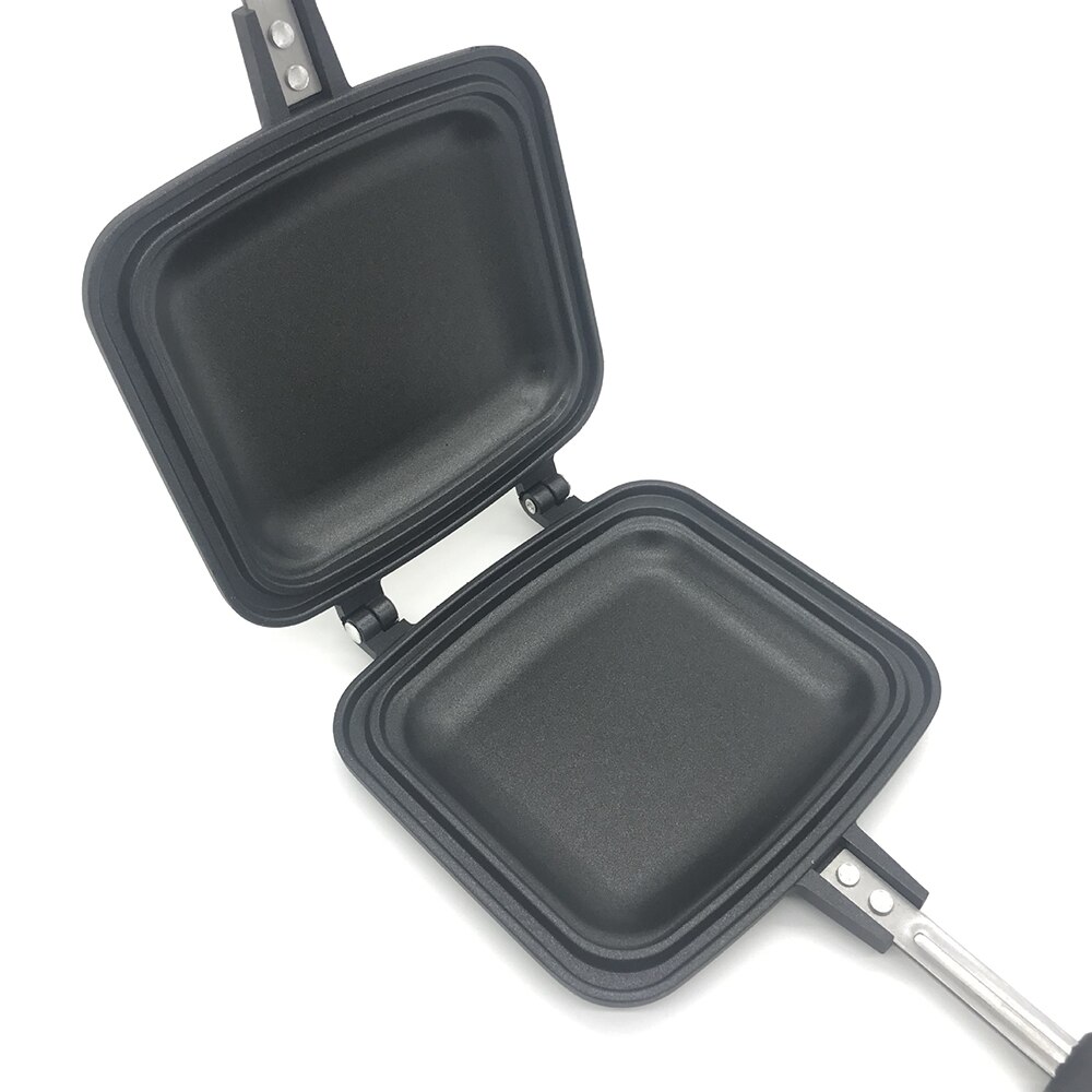 Non-stick sandwich maker jern brød toast frokost maskin vaffel pannekake baking grill ovn mold grill stekepanne sammenleggbar