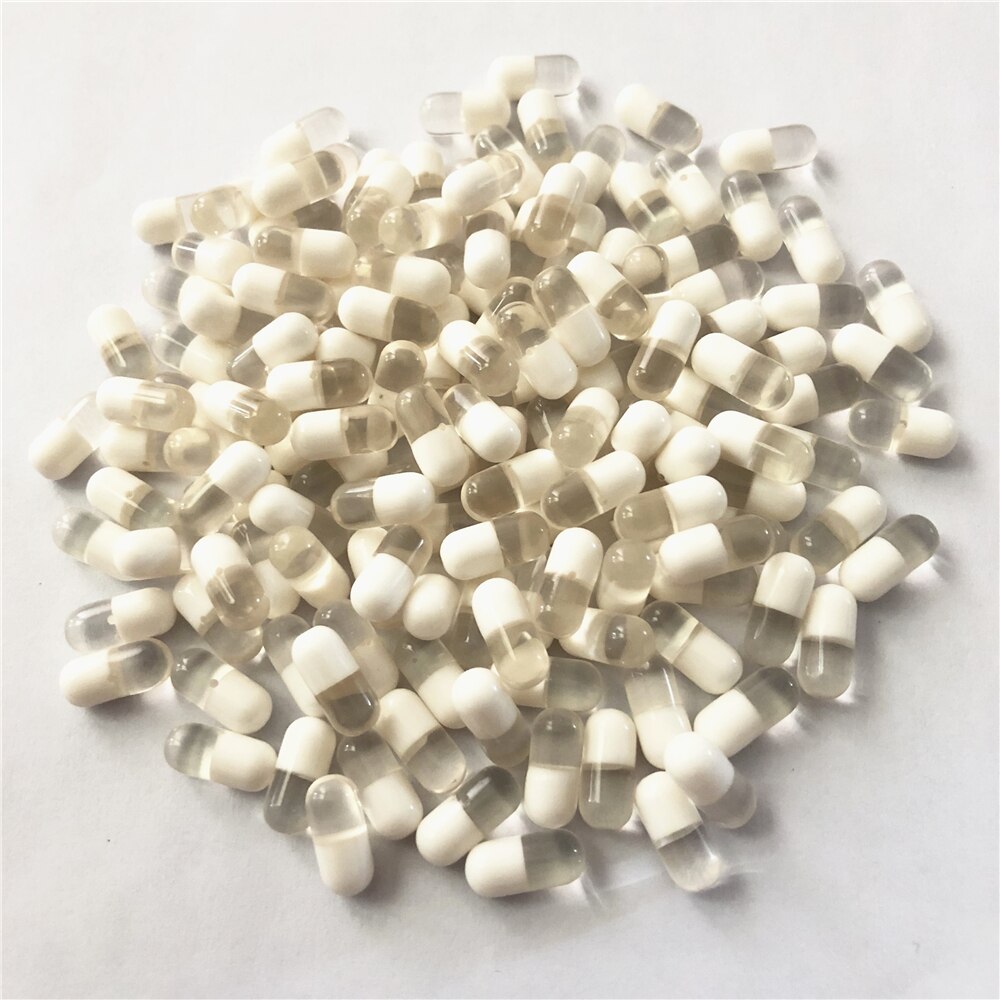Hot DIY Pill żywiczne koraliki do kolczyków tworzenia biżuterii Multicolor 50 sztuk/partia 5*11.5mm z pół otworu: White