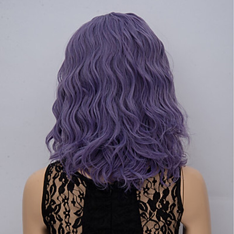 HAIRJOY Women Synthetic Hair Cosplay Wig Rainbow Multi Color Party Wigs: purple