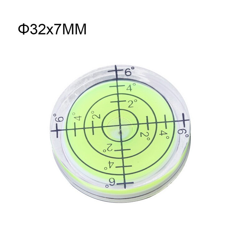 1pcs 32x7MM Bianco Verde Blu di Colore Livella a Bolla Rotonda Bolla di Livello Accessori Per Strumento di Misura Facile trasportare: b