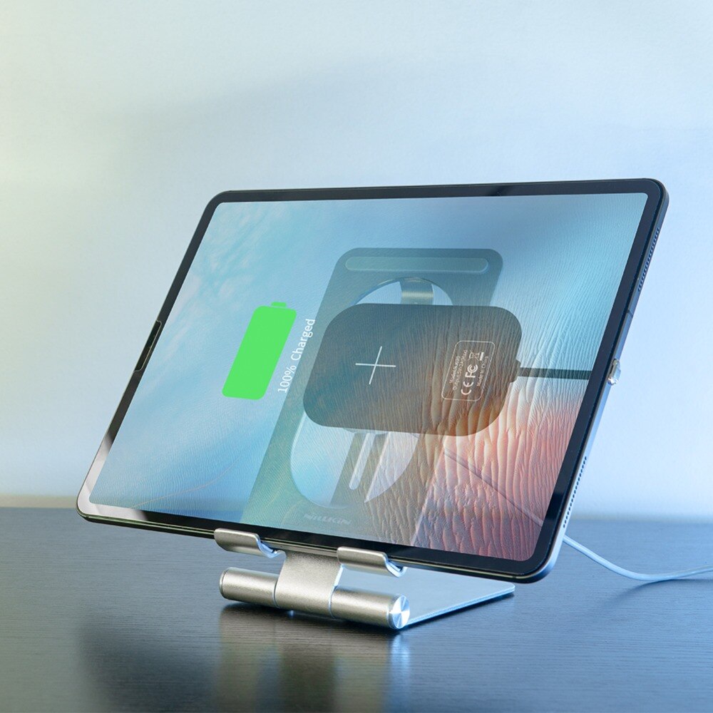 Nillkin Wireless Charging Stand for Apple iPad Air 1 2 3 9.7 10.5 Qi Fast Wireless Charger+10W Charging Receiver