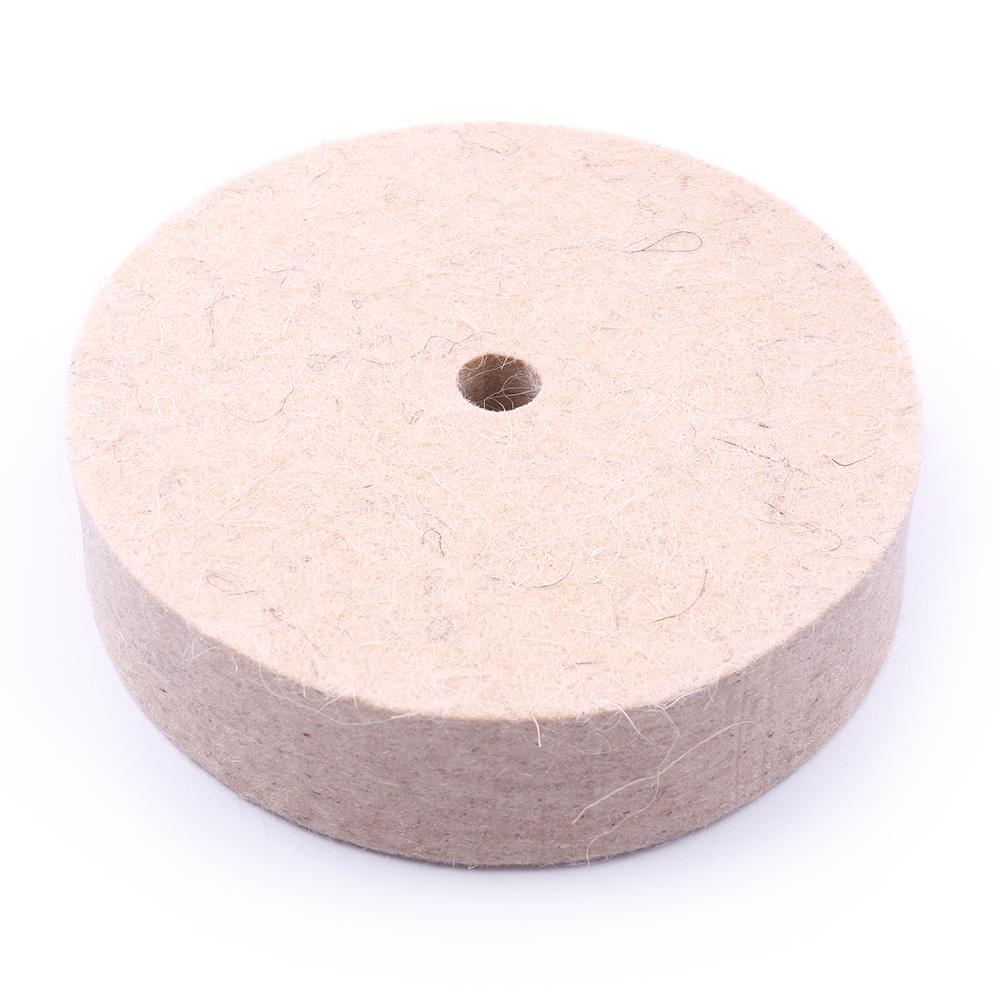 FELT WHEEL POLISHING WHEEL BUFF JEWELRY HARD WOOL BUFFING DISC HOLE DIA 10MM